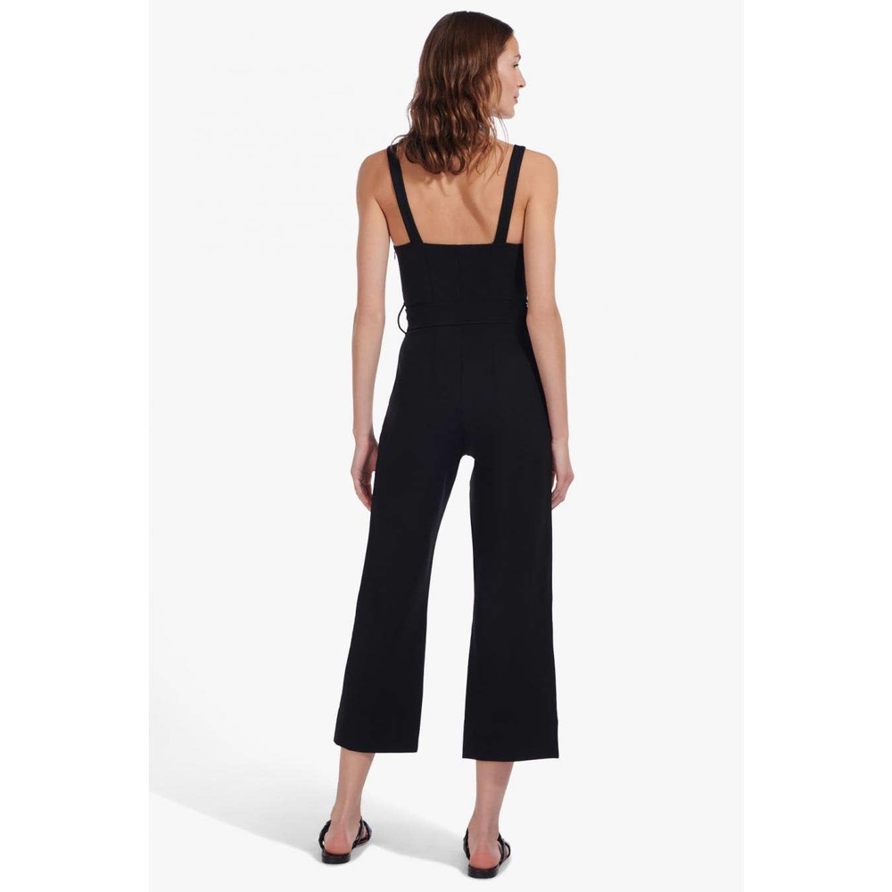 Staud Black Umbria Belted Jumpsuit - Picture 13 of 16